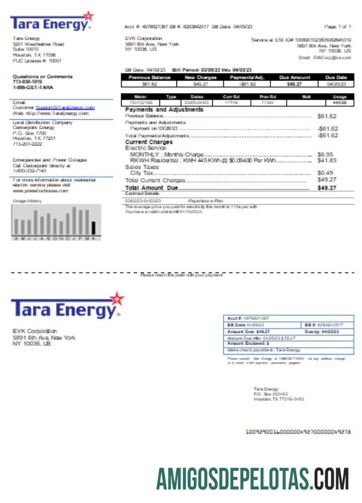 Projeto de lei comercial da concessionária de energia Tara, SCR exemplo real